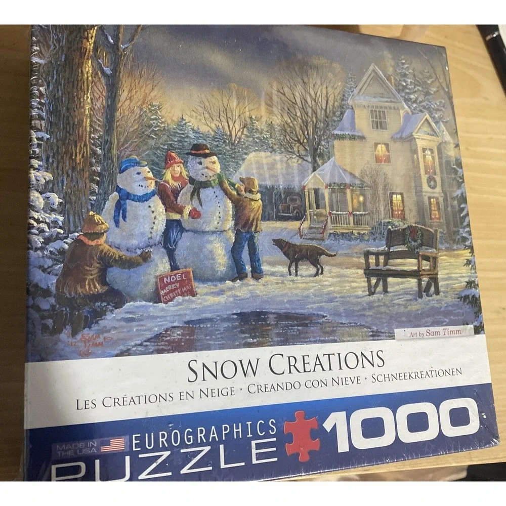 Eurographics Snow Creations Jigsaw Puzzle Unisex Size 1000 Multi Sam Timm Winter